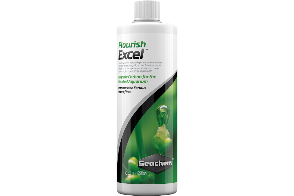Seachem Flourish Excel 500ml – carbon supplement for planted aquariums, designed to enhance growth and suppress algae.